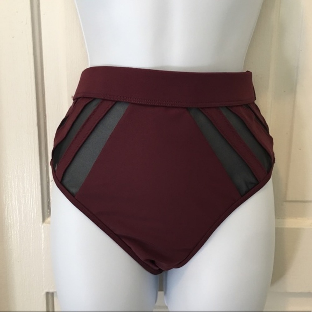 4/$24 Express Plum High Waist Bikini Bottoms